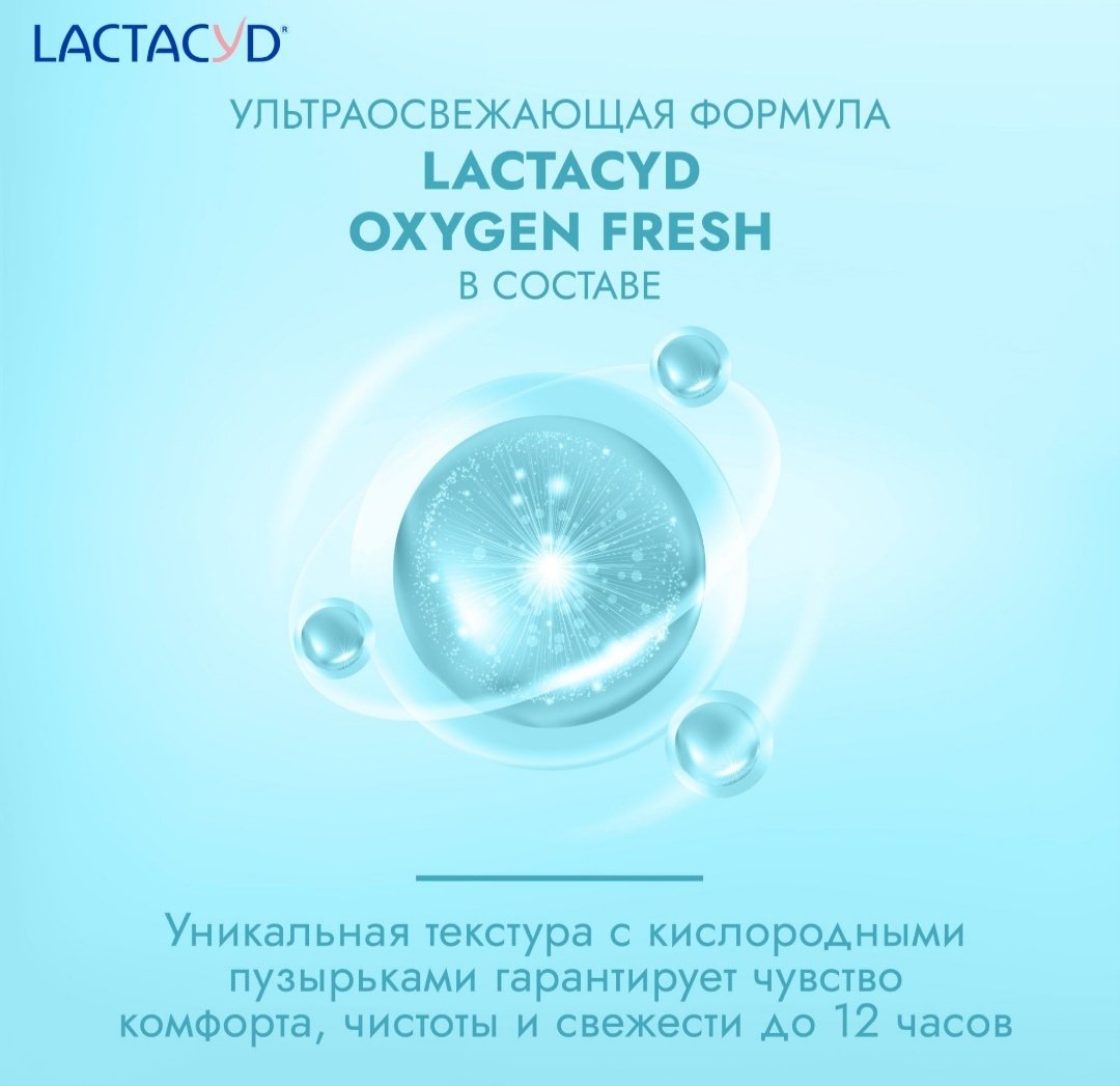 LACTACYD Oxygen Fresh гель для интимной гигиены 200 мл купить,NaN