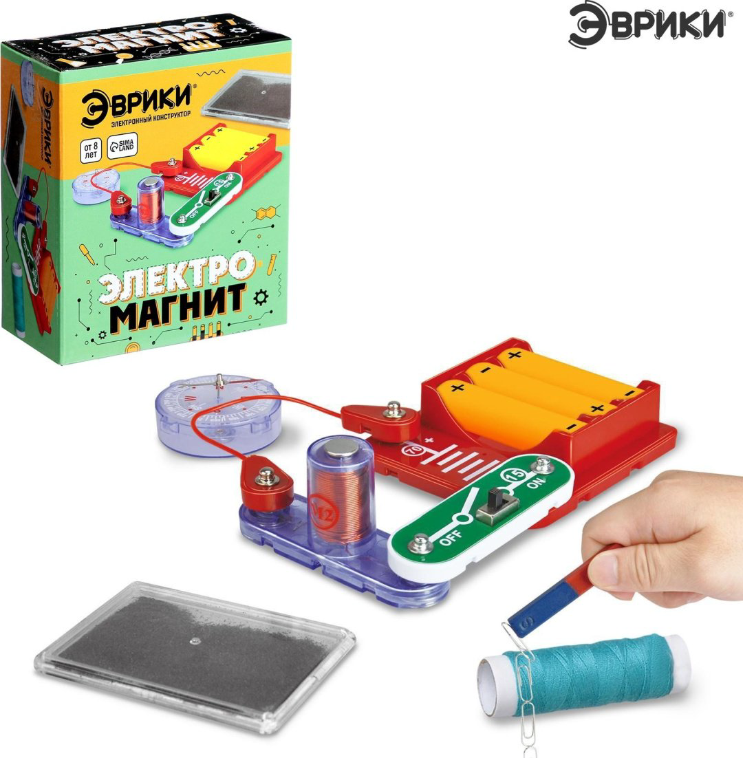 Конструктор Эврики Электромагнит, деталей 16 шт купить,NaN