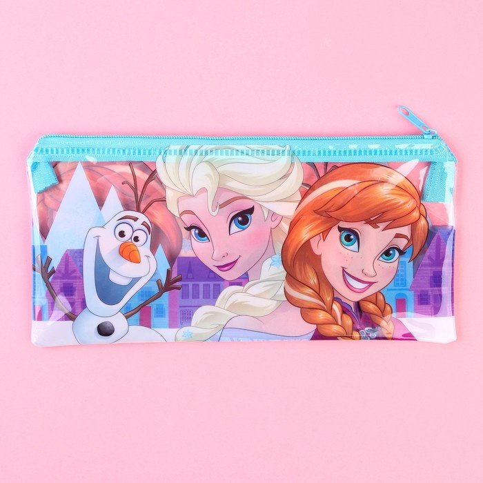 Пенал Disney Холодное сердце, застежка молния, мультиколор купить,NaN