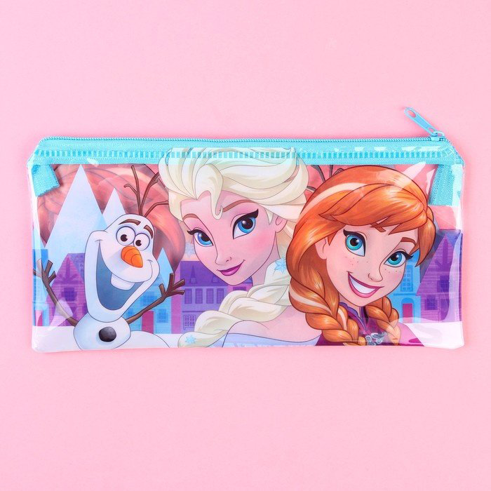Пенал Disney Холодное сердце, застежка молния, мультиколор купить,NaN