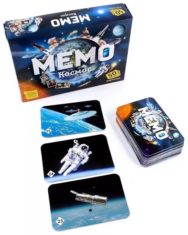 Настольная игра Нескучные игры Мемо Космос 7208 купить,NaN