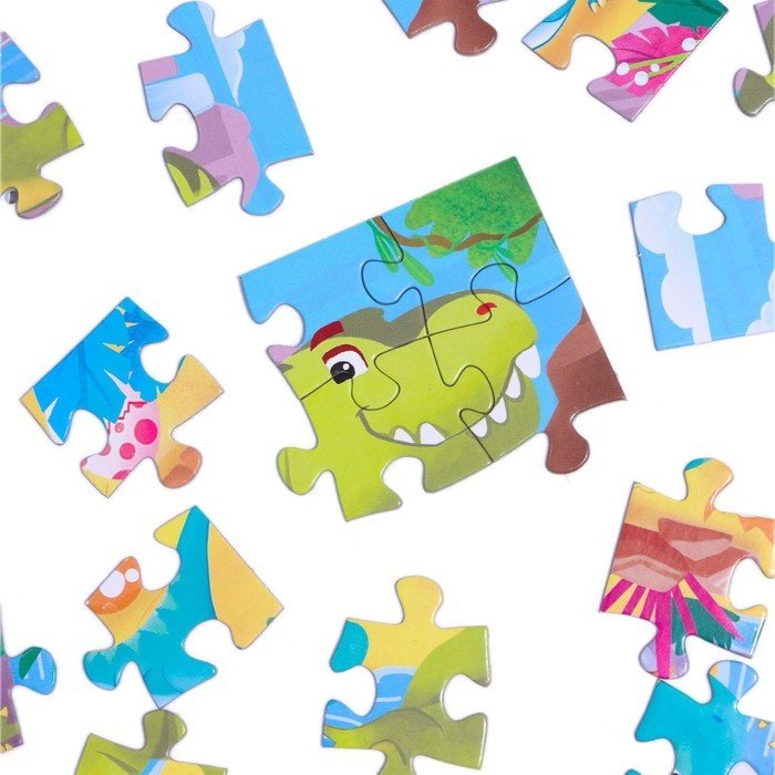 Пазл Puzzle Time Динозаврики 7005848 24 деталей купить,NaN