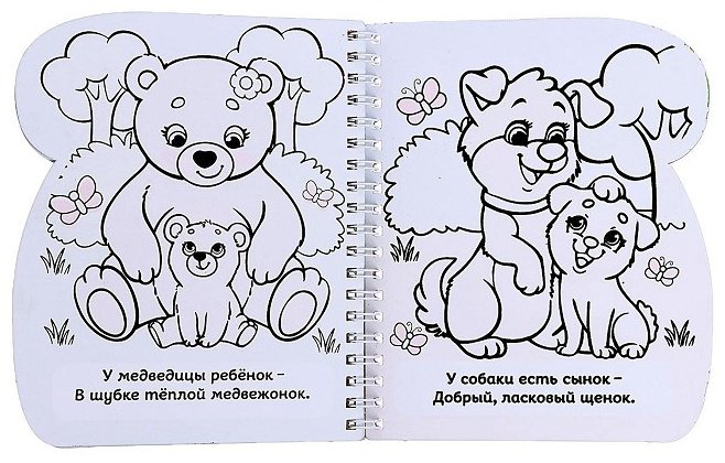 Раскраска Буква-ленд Рисуем водой. Кто чей малыш? 6249657 купить,NaN
