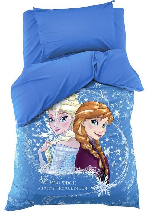 Комплект Disney 1.5-спальный поплин, : 50x70 см купить,NaN