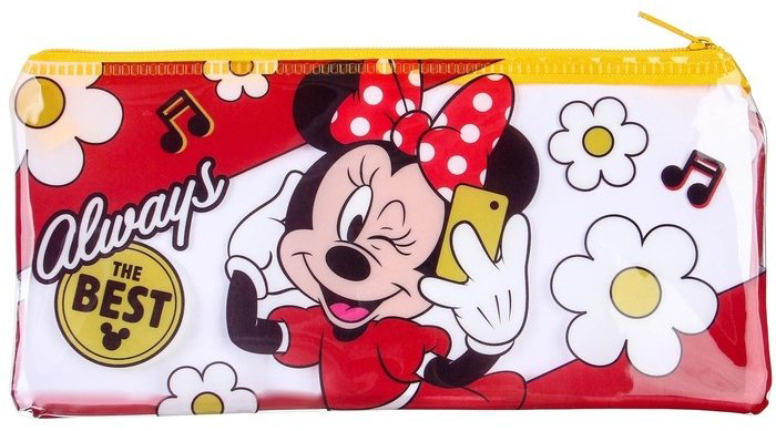 Пенал-косметичка Disney Минни Маус, застежка молния, мультиколор купить,NaN