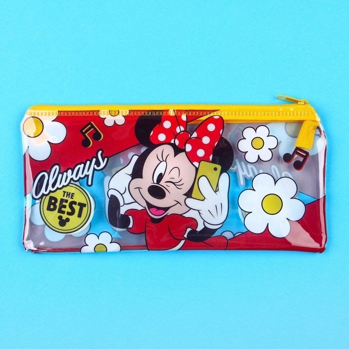 Пенал-косметичка Disney Минни Маус, застежка молния, мультиколор купить,NaN