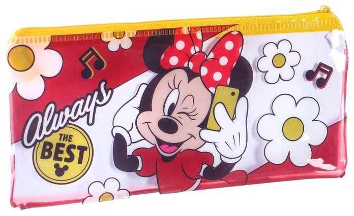 Пенал-косметичка Disney Минни Маус, застежка молния, мультиколор купить,NaN