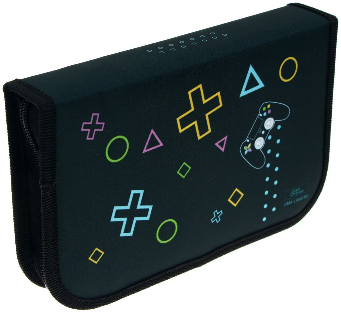 Пенал-футляр Calligrata Геймер, застежка молния, мультиколор купить,NaN