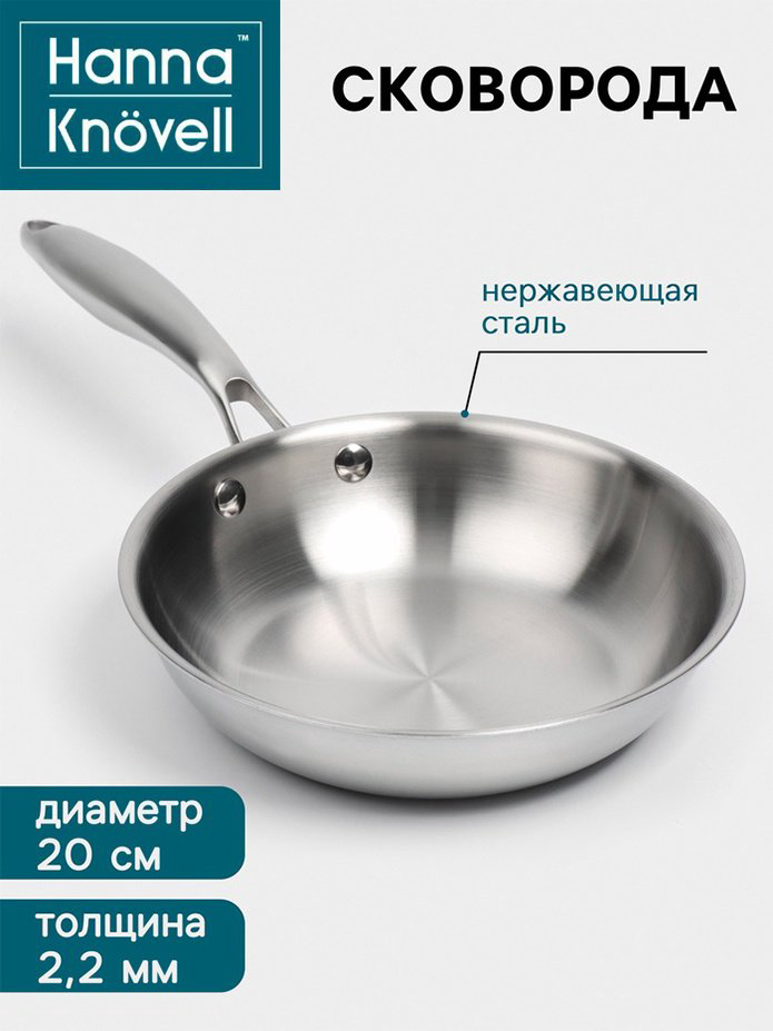 Сковорода Hanna Knovell 20 см , нержавеющая сталь купить,NaN
