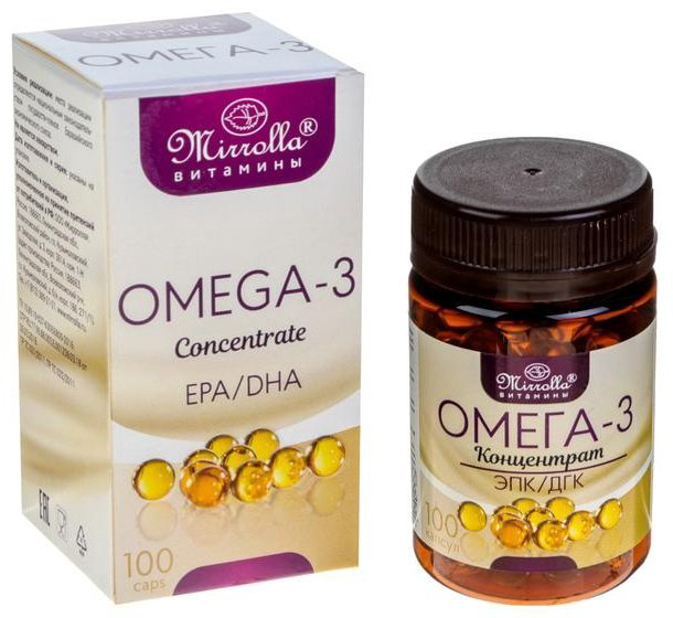 Mirrolla Nature «Омега-3 Концентрат» капсулы 100 шт купить,NaN