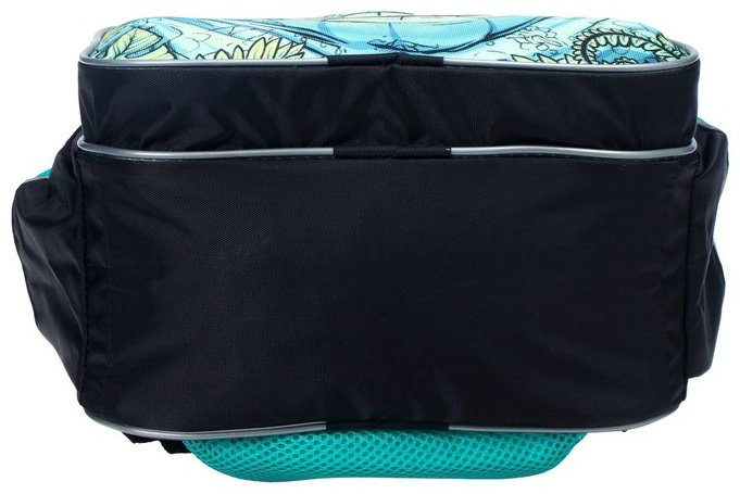 Рюкзак Calligrata пластик, текстиль черный, бирюзовый купить,NaN
