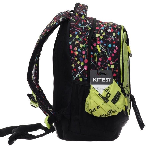 Рюкзак Kite пластик, текстиль черный