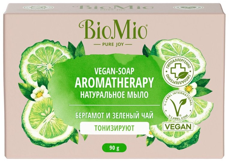 Кусковое мыло туалетное BioMio Бергамот и Зеленый 90 г - ForteMarket Кусковое мыло туалетное BioMio Бергамот и Зеленый 90 г купить,NaN