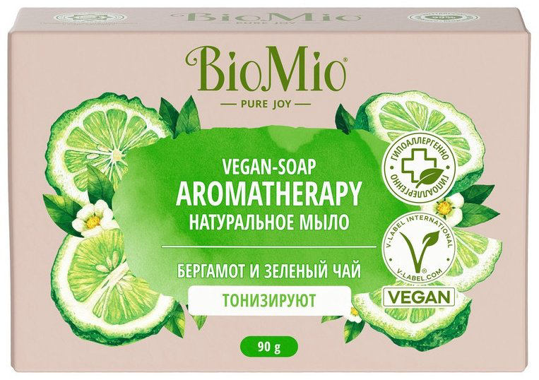 Кусковое мыло туалетное BioMio Бергамот и Зеленый 90 г - ForteMarket Кусковое мыло туалетное BioMio Бергамот и Зеленый 90 г купить,NaN
