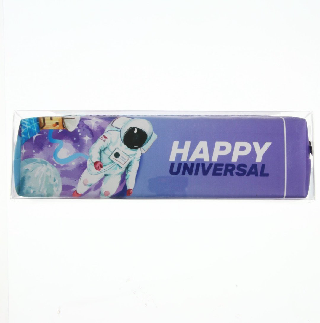 Пенал Calligrata Космос, застежка молния, черный купить,NaN