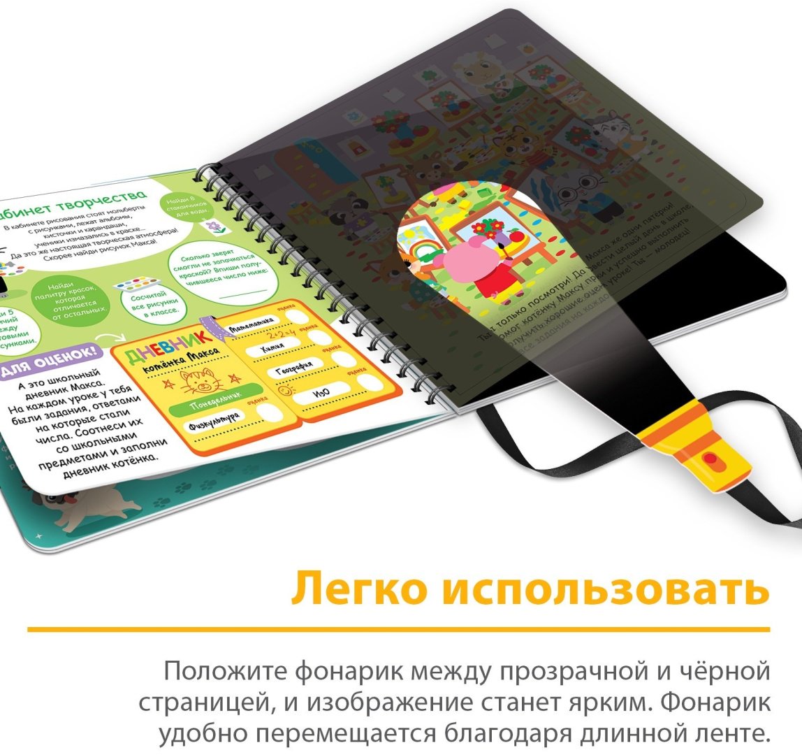 Книга Е.Сачкова: Посвети и найди. День в школе купить,NaN