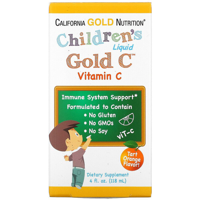 California Gold Nutrition витамин C в жидкой форме для детей 118 мл купить,8000