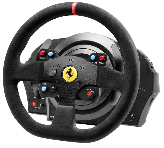 Игровой руль ThrustMaster T300 Ferrari Integral Racing Wheel Alcantara Edition 4160652 Black купить,0
