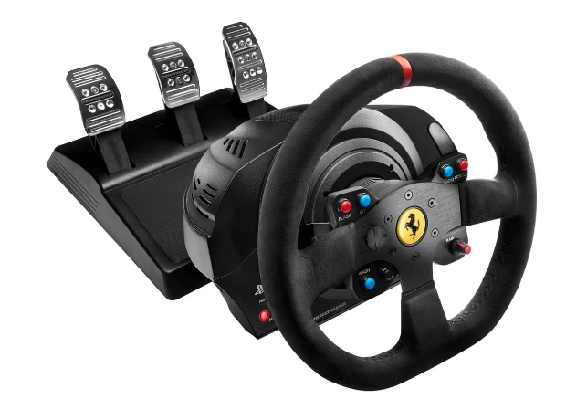 Игровой руль ThrustMaster T300 Ferrari Integral Racing Wheel Alcantara Edition 4160652 Black купить,0