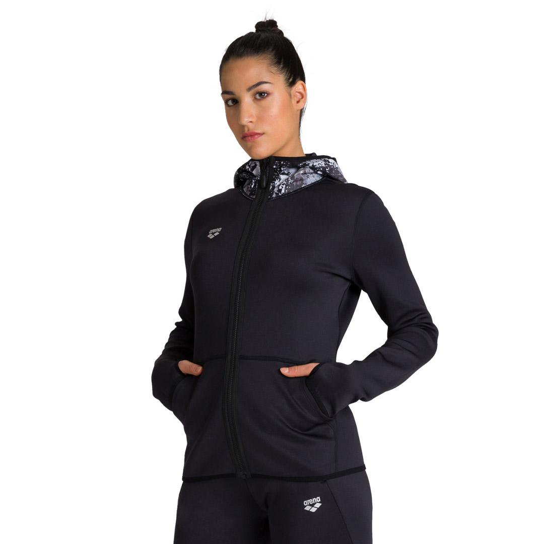 Куртка женская Arena Hooded spacer 003638 черная S купить,NaN