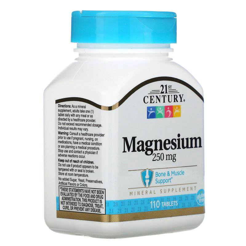 21st century, Magnesium 110 таблеток купить,3689