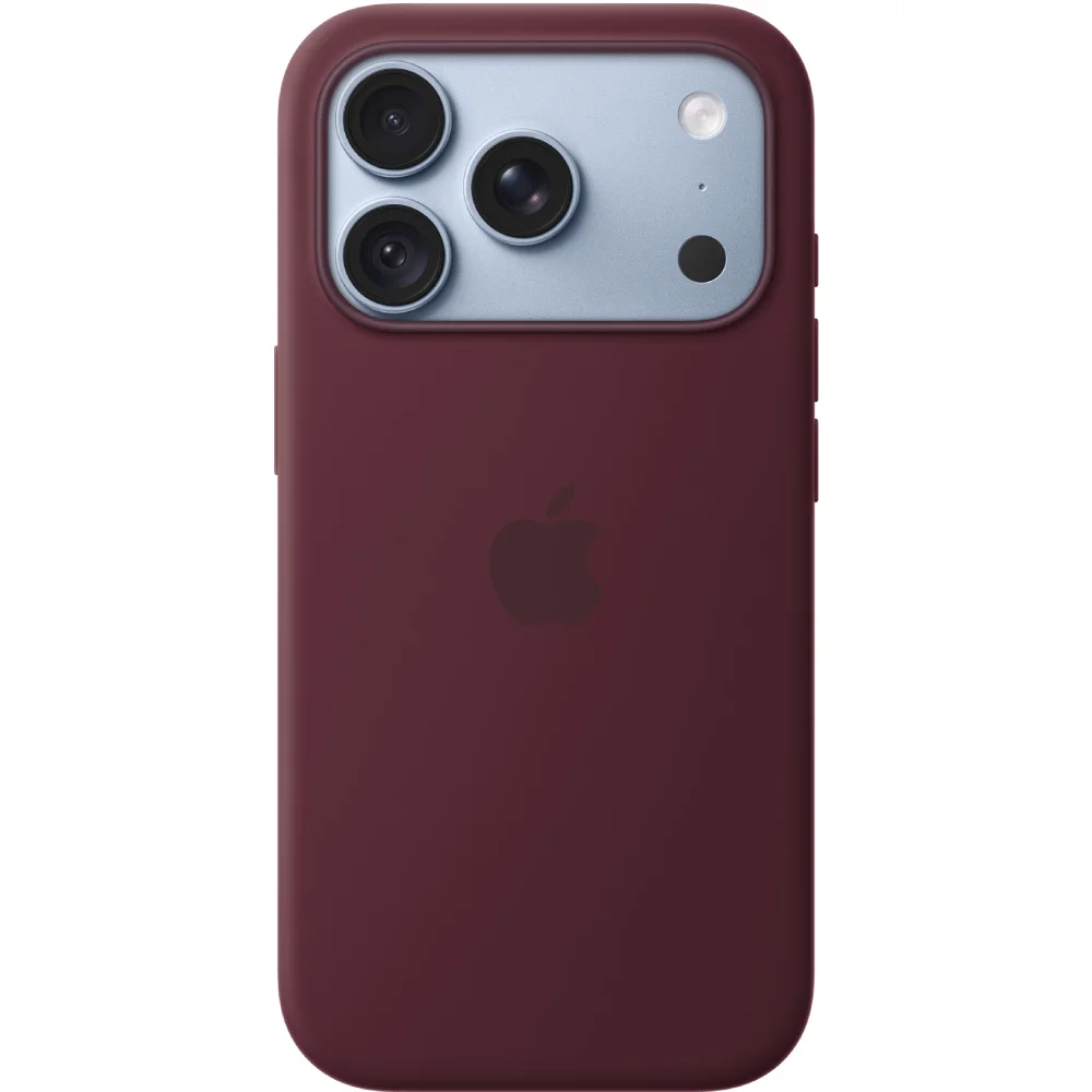  Чехол Apple для Apple iPhone 18 Pro Silicone Case with MagSafe MK8U4ZM/A Burgundy