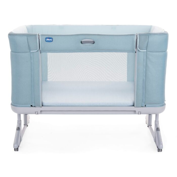 Кроватка-манеж Chicco Next2Me Forever Aquarelle 0м+ голубая купить,NaN