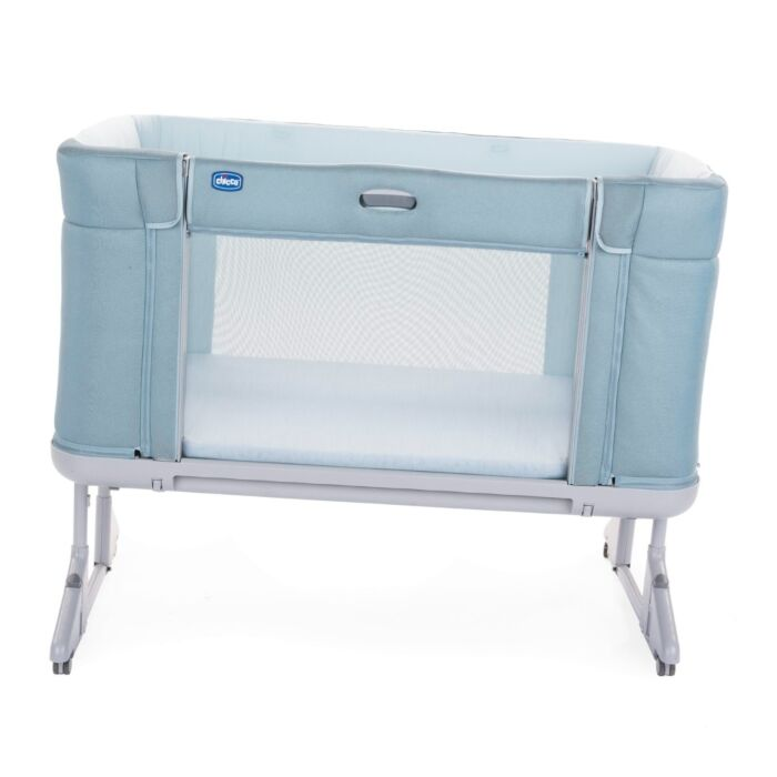 Кроватка-манеж Chicco Next2Me Forever Aquarelle 0м+ голубая купить,NaN