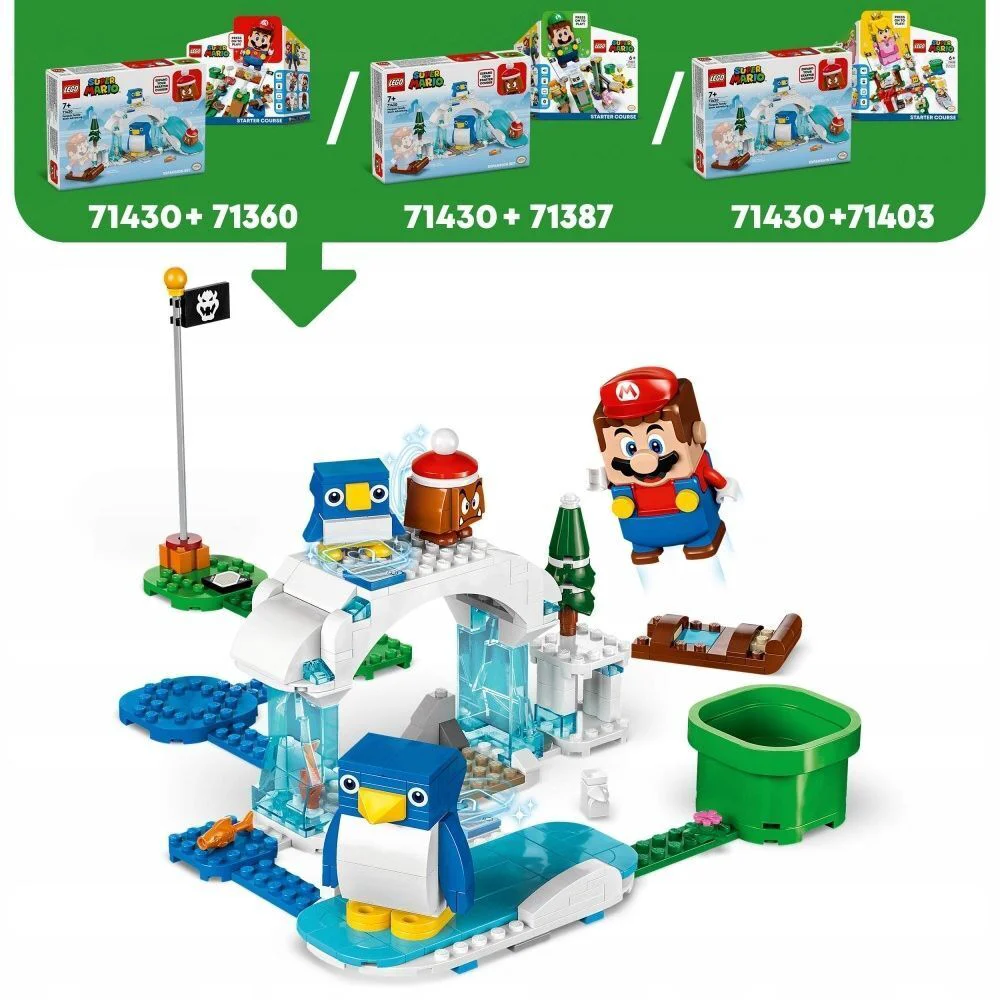 Конструктор LEGO Super Mario Снежные приключения семьи пингвинов 71430