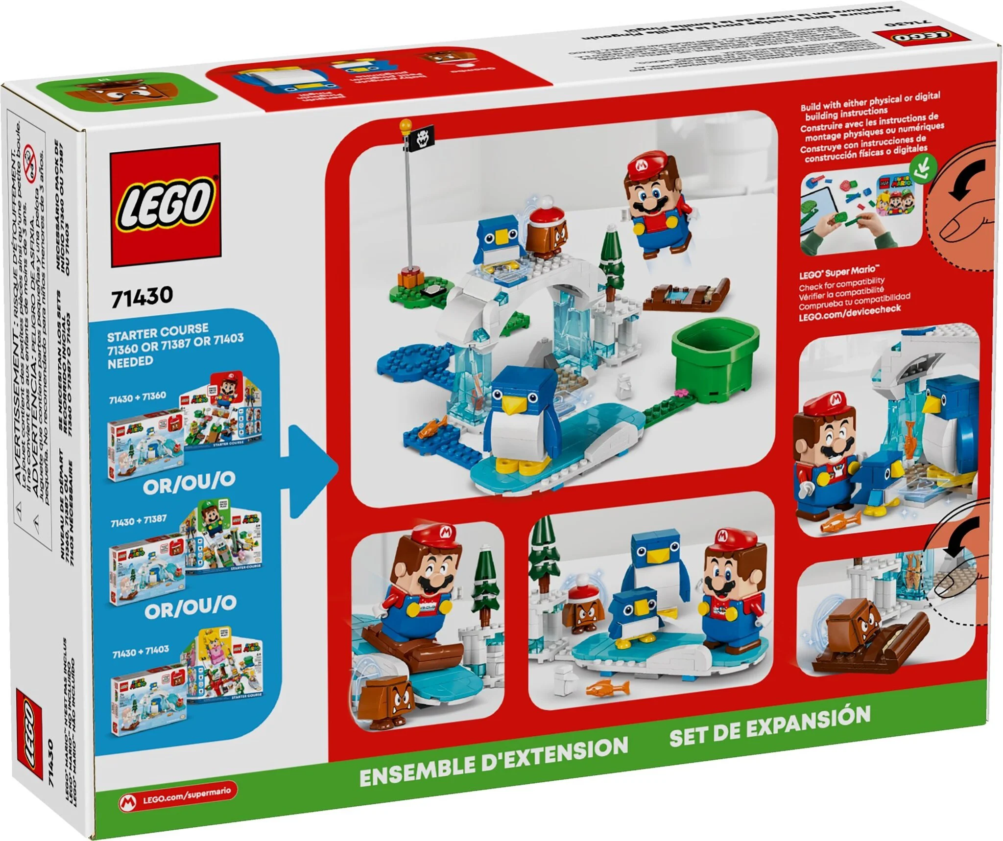 Конструктор LEGO Super Mario Снежные приключения семьи пингвинов 71430 купить,NaN