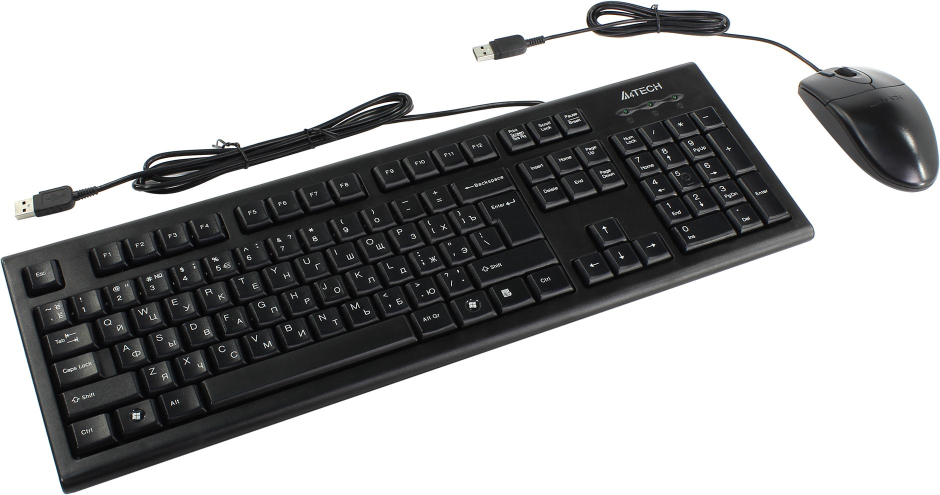 Клавиатура+мышь A4tech KR-8520D черная