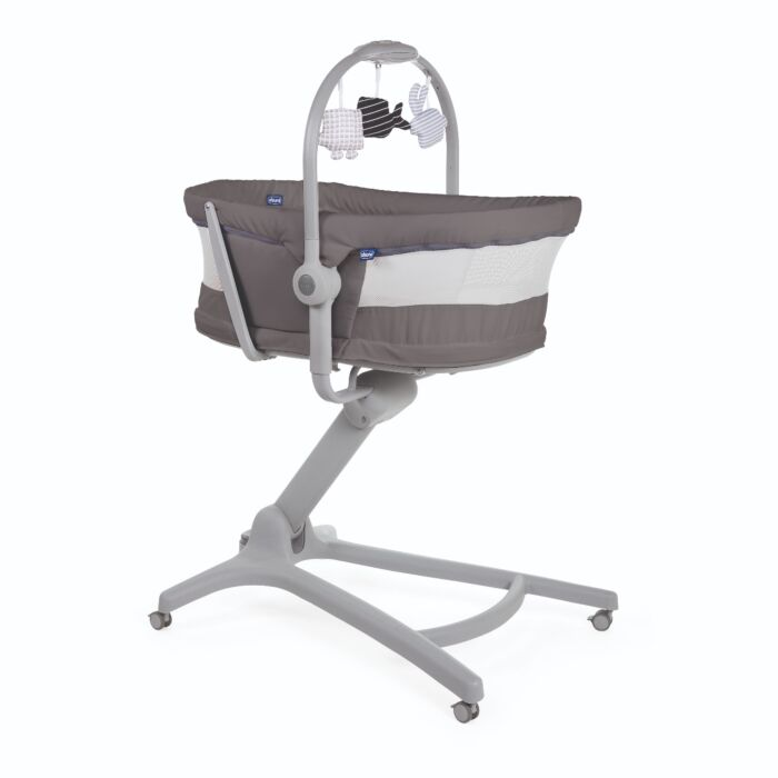 Кроватка-стульчик Chicco Baby Hug Air 4-в-1 Dark Grey купить,NaN