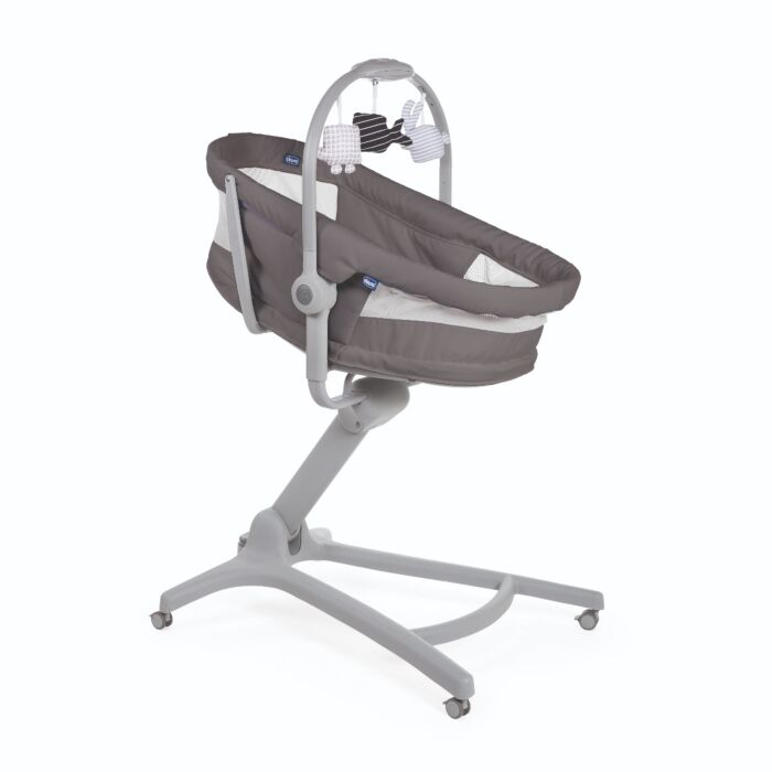 Кроватка-стульчик Chicco Baby Hug Air 4-в-1 Dark Grey купить,NaN