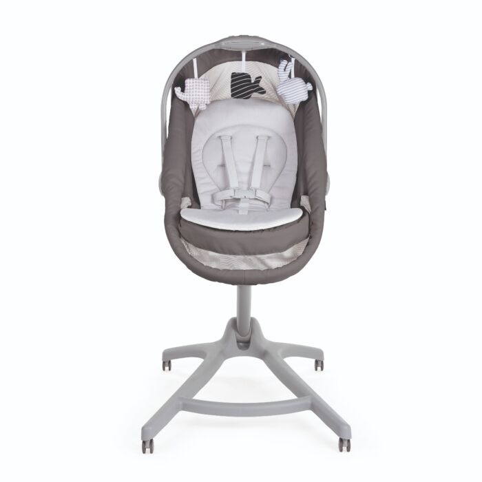 Кроватка-стульчик Chicco Baby Hug Air 4-в-1 Dark Grey купить,NaN