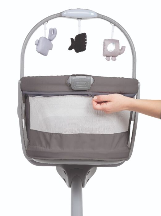 Кроватка-стульчик Chicco Baby Hug Air 4-в-1 Dark Grey купить,NaN