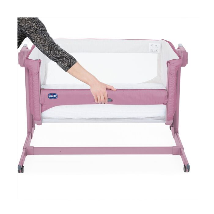 Кроватка-манеж Chicco Next2Me Magic Blossom 0м+ розовая купить,NaN