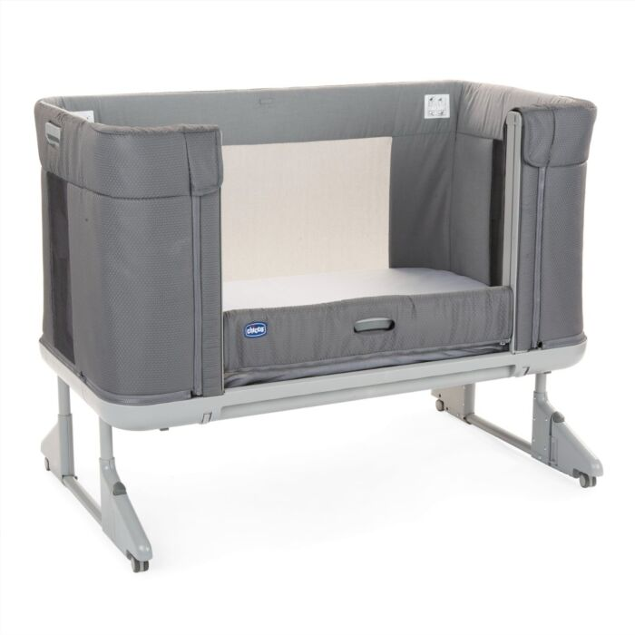 Кроватка-манеж Chicco Next2Me Forever Moon Grey 0м+ серая купить,NaN