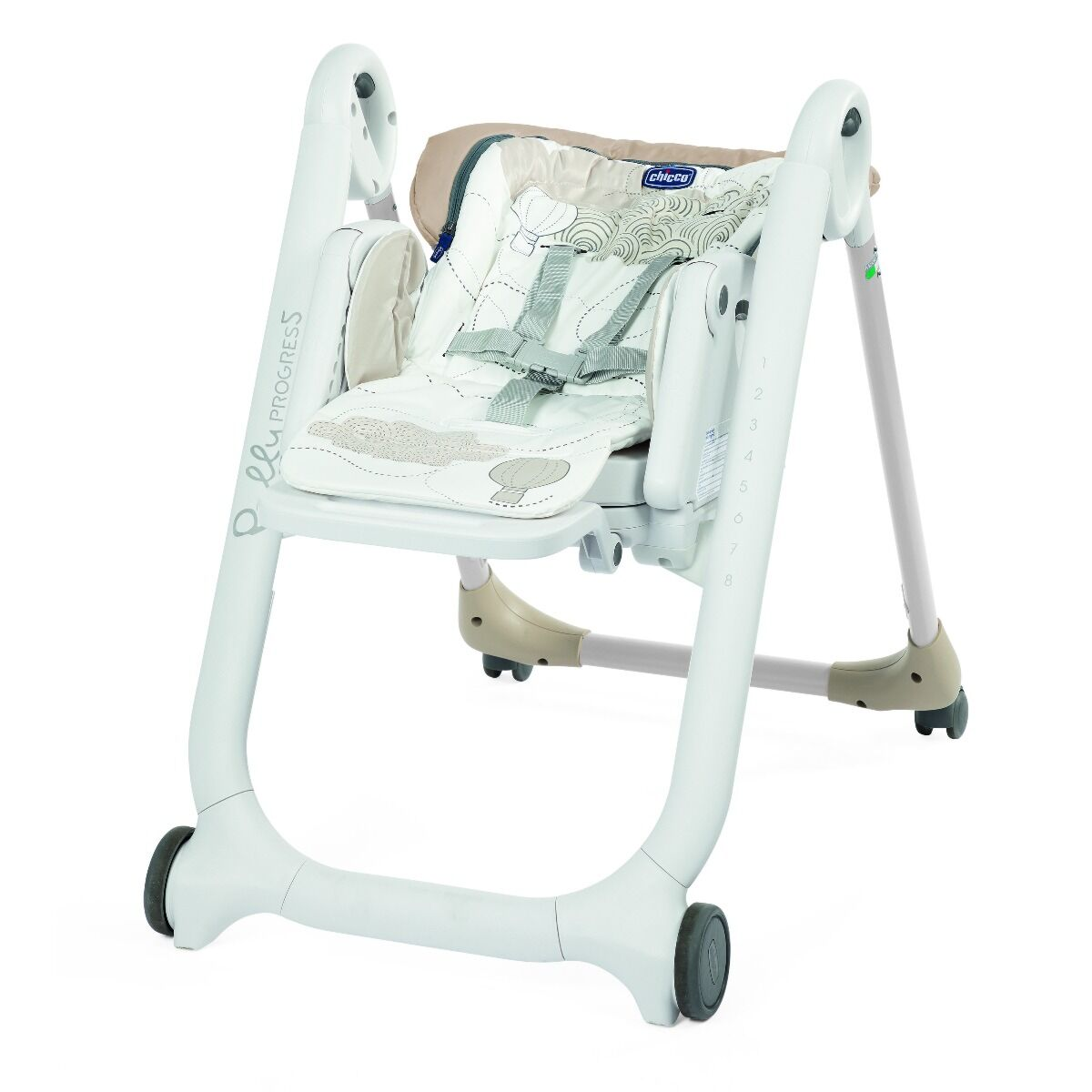  Стульчик для кормления Chicco Polly Progres5 Clouds купить,NaN