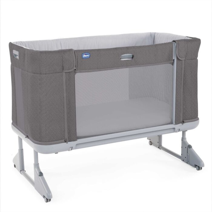 Кроватка-манеж Chicco Next2Me Forever Moon Grey 0м+ серая купить,NaN