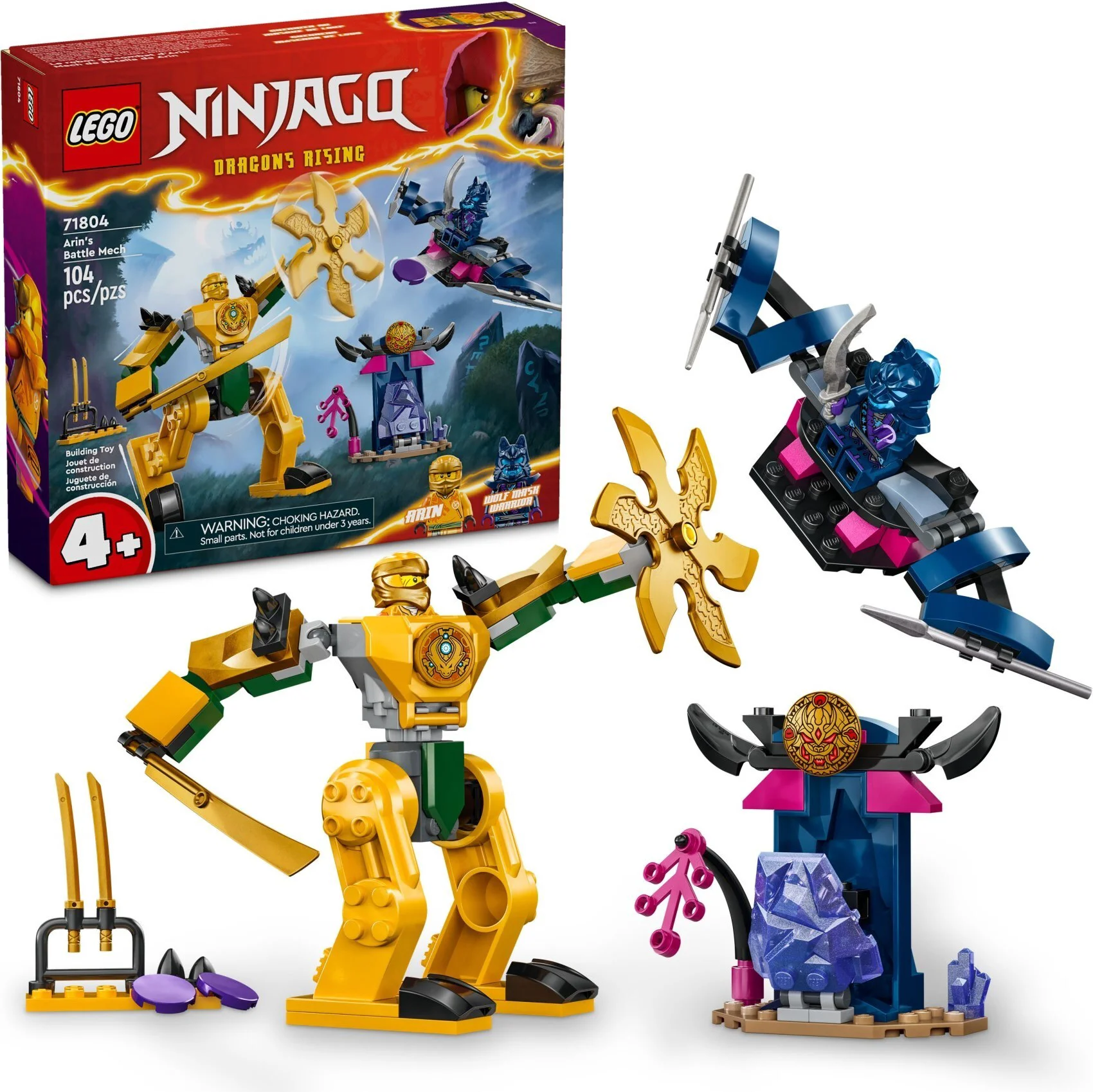 Конструктор LEGO Ниндзяго Боевой робот Арина 71804