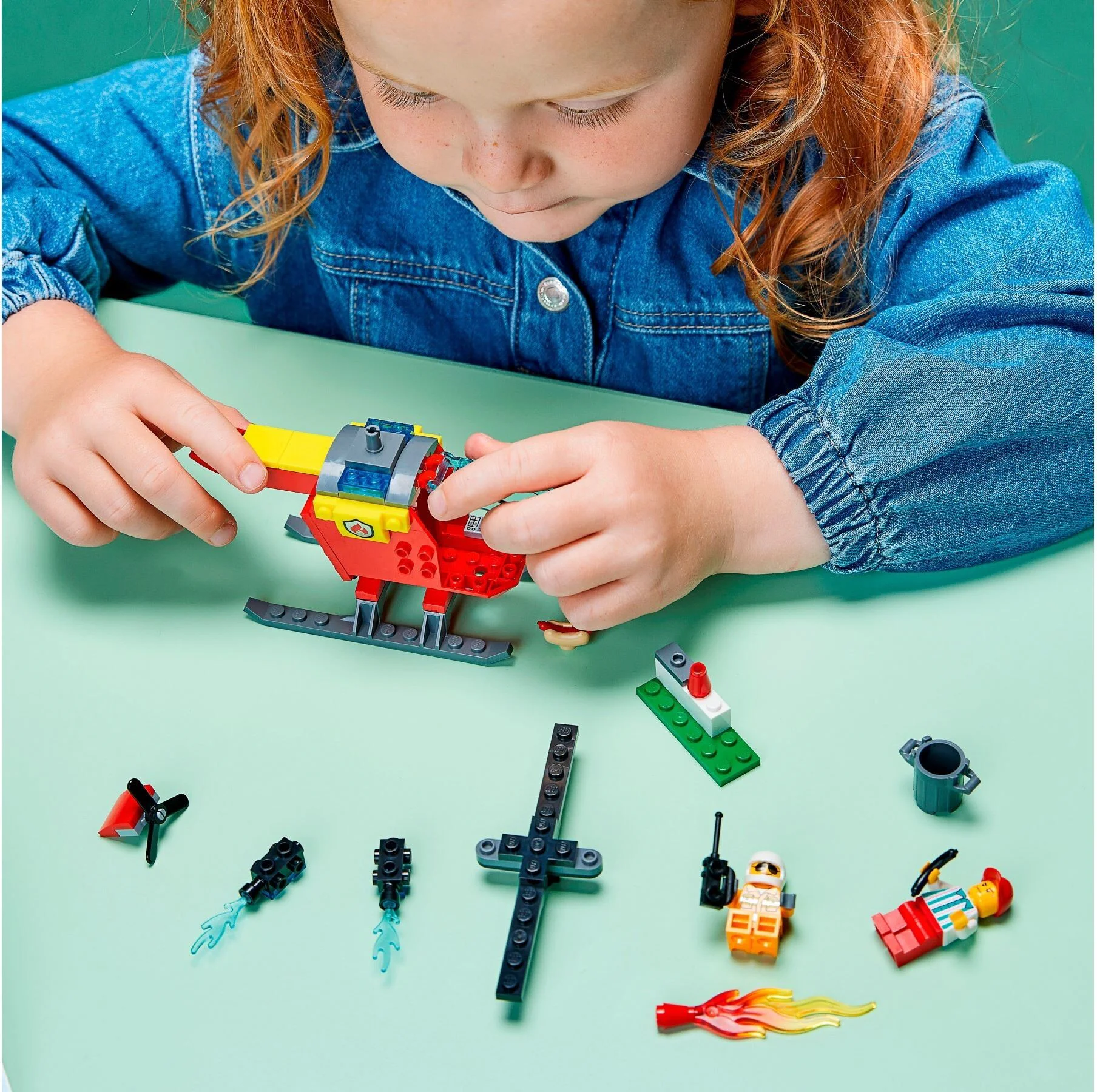 Конструктор LEGO Пожарный вертолёт CITY 60318 купить,NaN