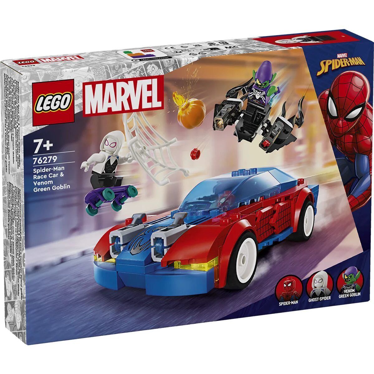 Конструктор LEGO Супер Герои Гоночная машина Человека-паука и Зеленый Гоблин 76279 купить,0