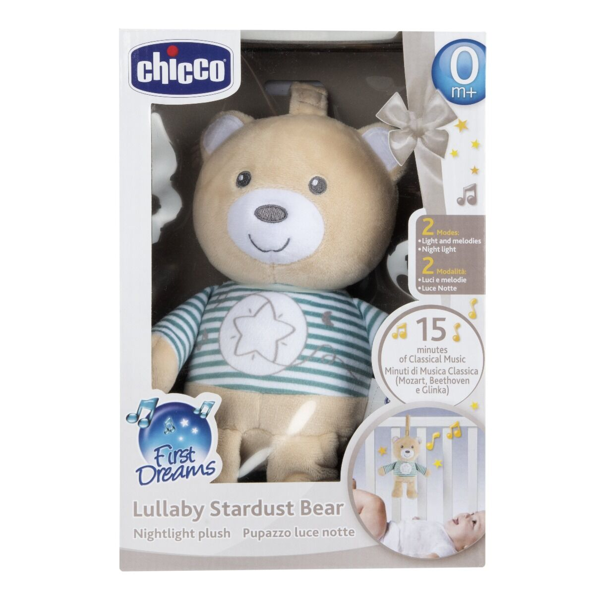 
Chicco: Игрушка подвеска-ночник музыкальная "Звездный Мишка"
 купить,NaN