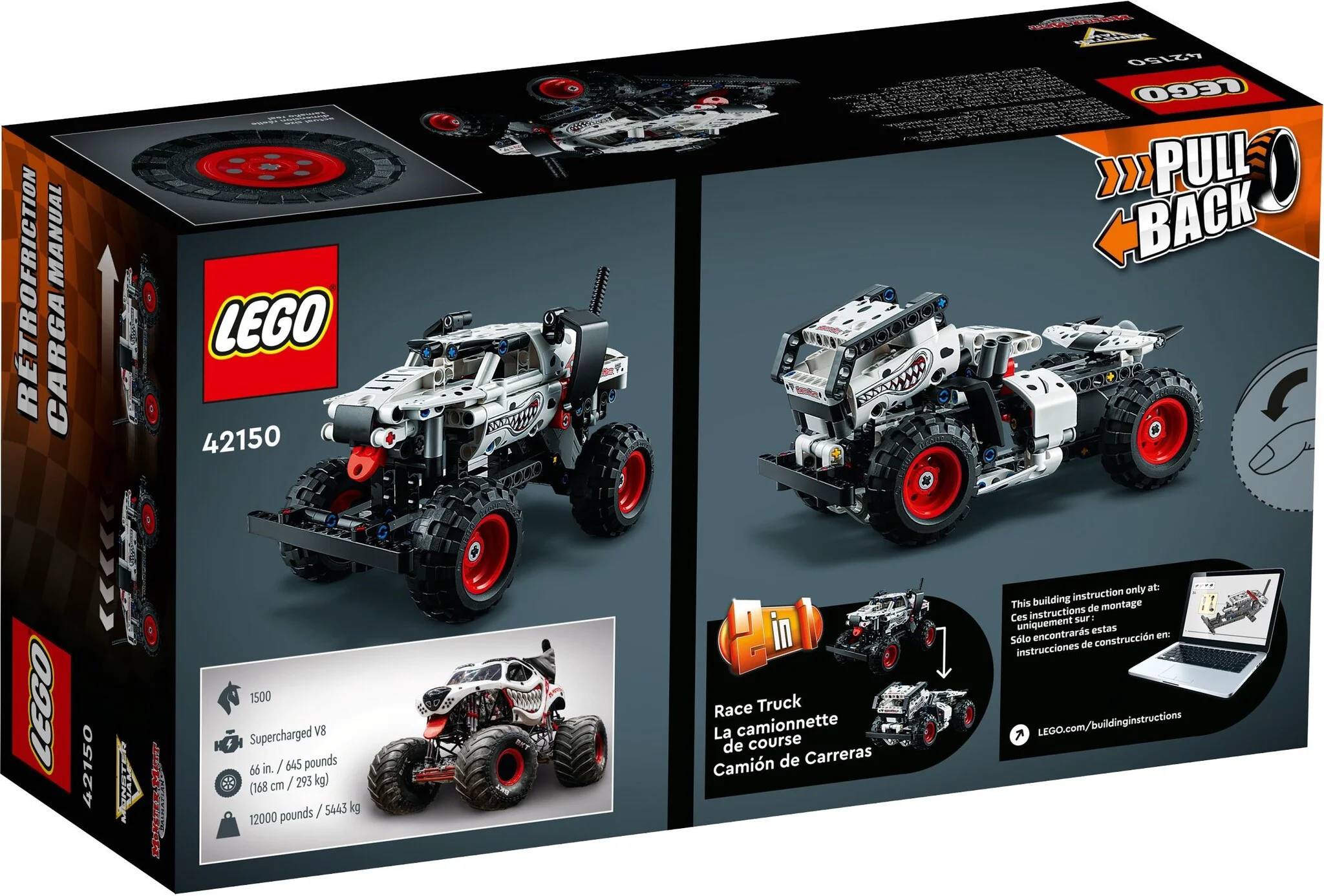 Конструктор LEGO Техник Monster Jam™ Monster Mutt™ Dalmatian 42150 купить,NaN