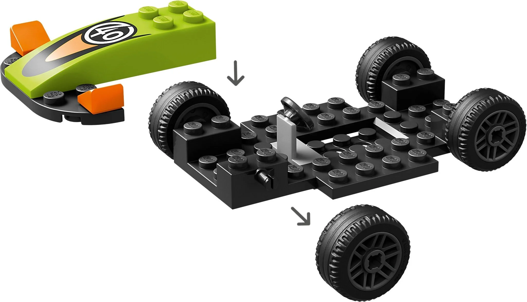 Конструктор LEGO Город Зеленый гоночный автомобиль 60399 купить,NaN
