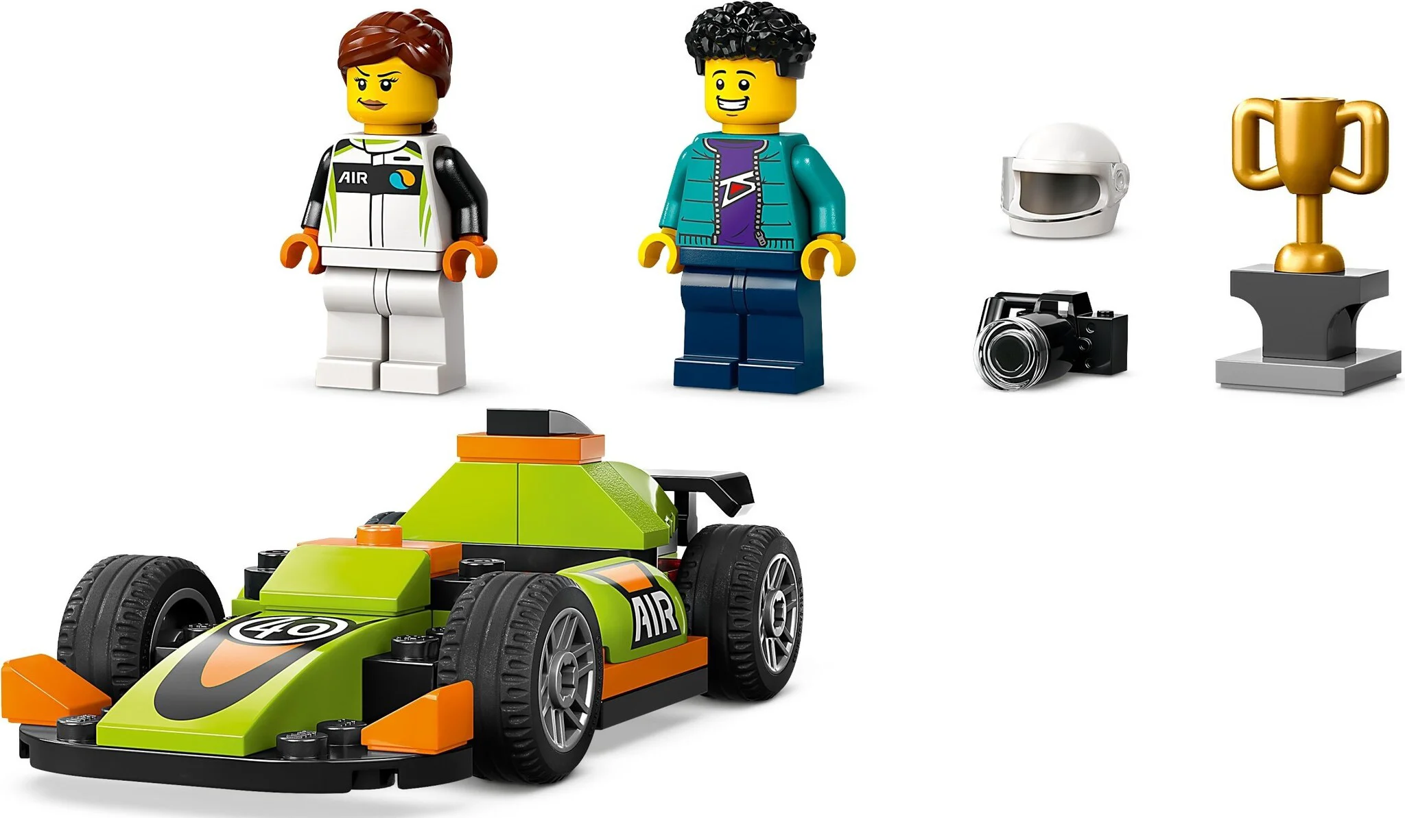 Конструктор LEGO Город Зеленый гоночный автомобиль 60399 купить,NaN