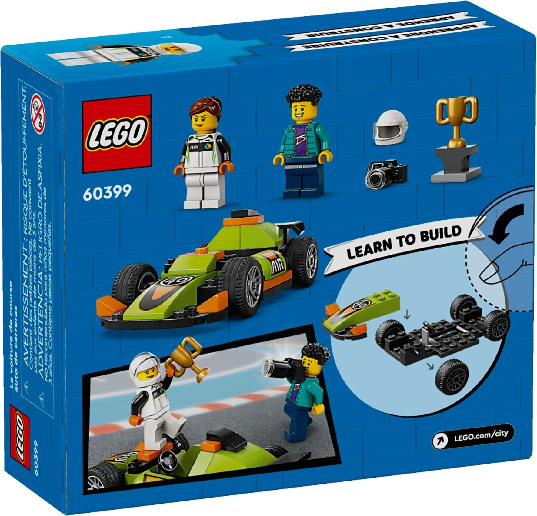 Конструктор LEGO Город Зеленый гоночный автомобиль 60399 купить,NaN