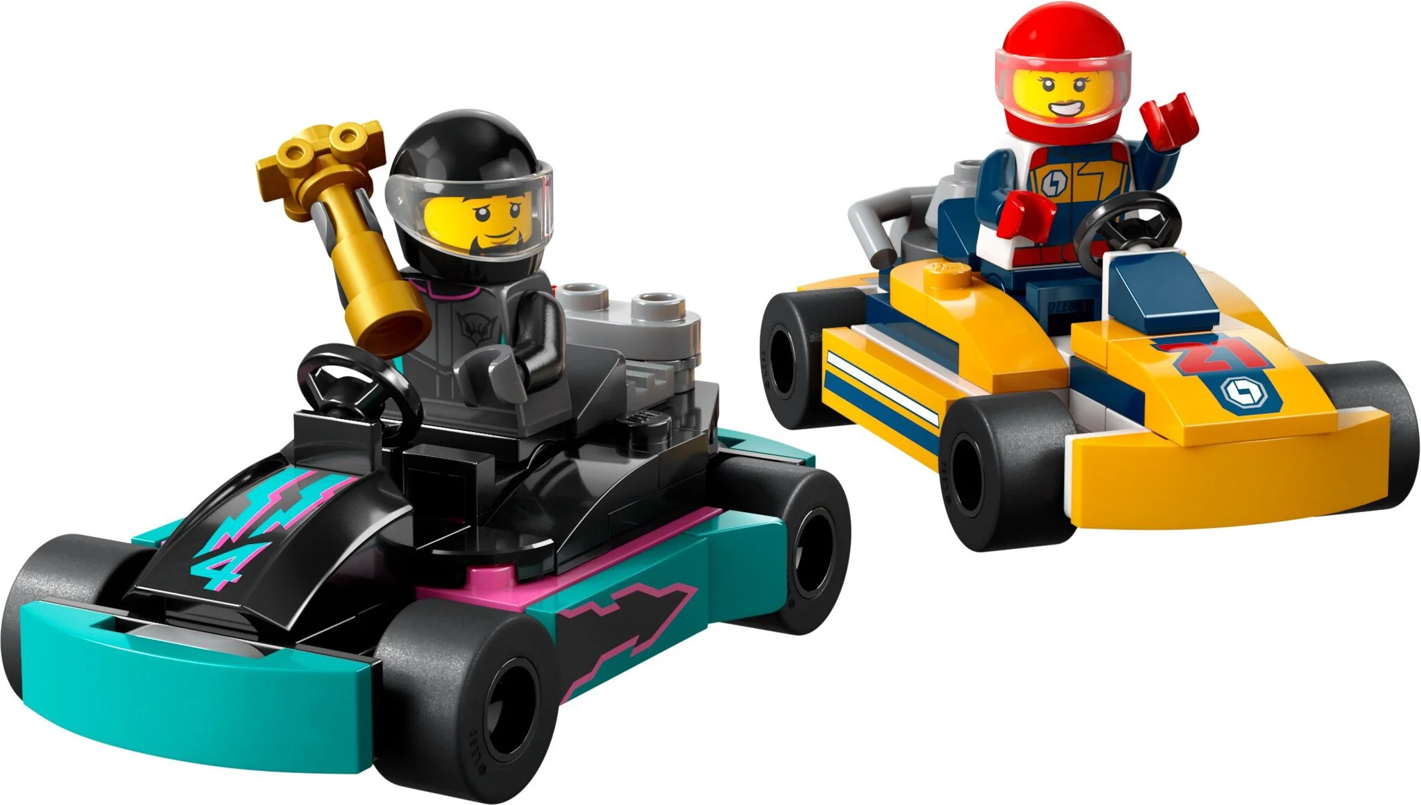 Конструктор LEGO Город Гонщики на картингах 60400 купить,0