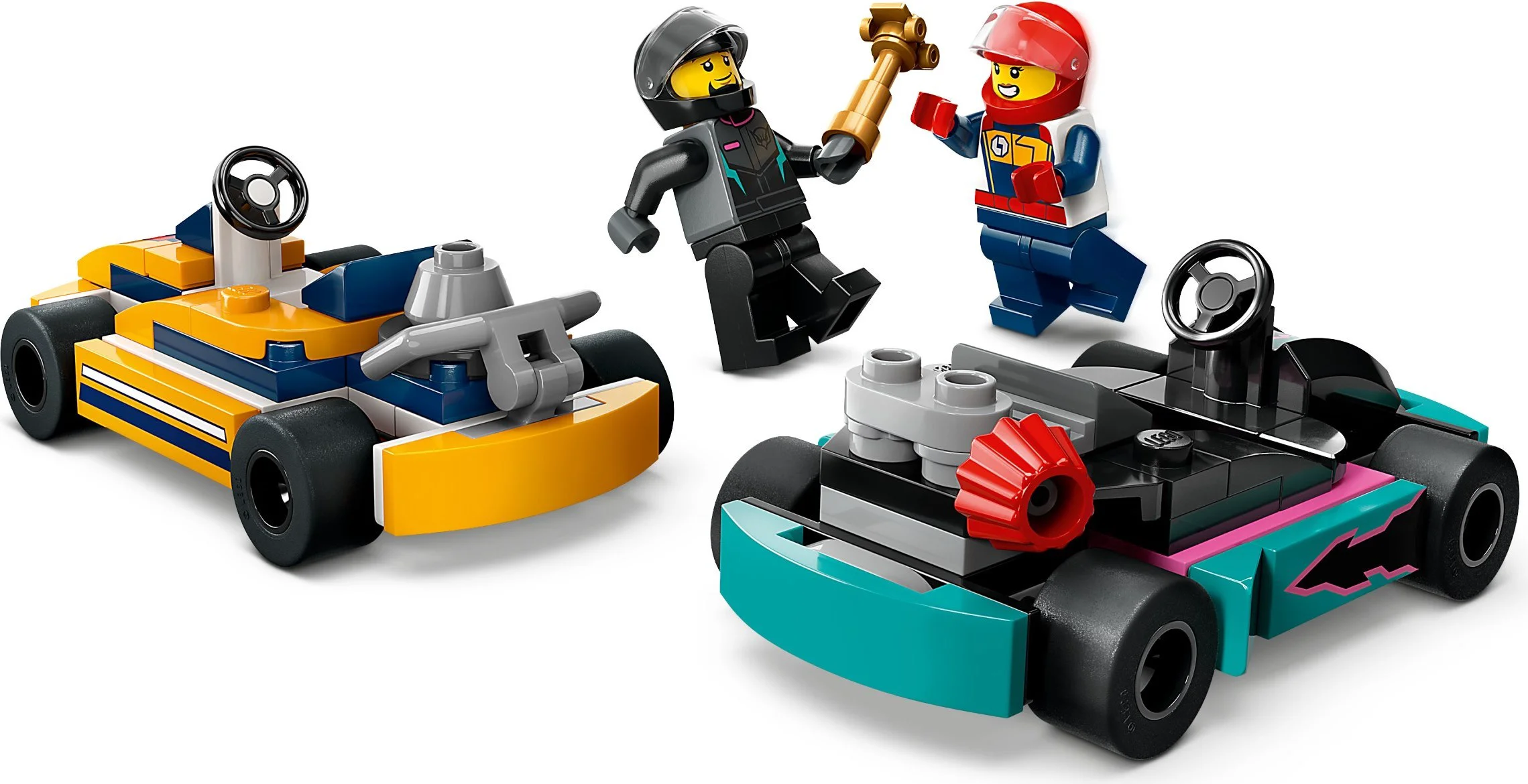 Конструктор LEGO Город Гонщики на картингах 60400 купить,0