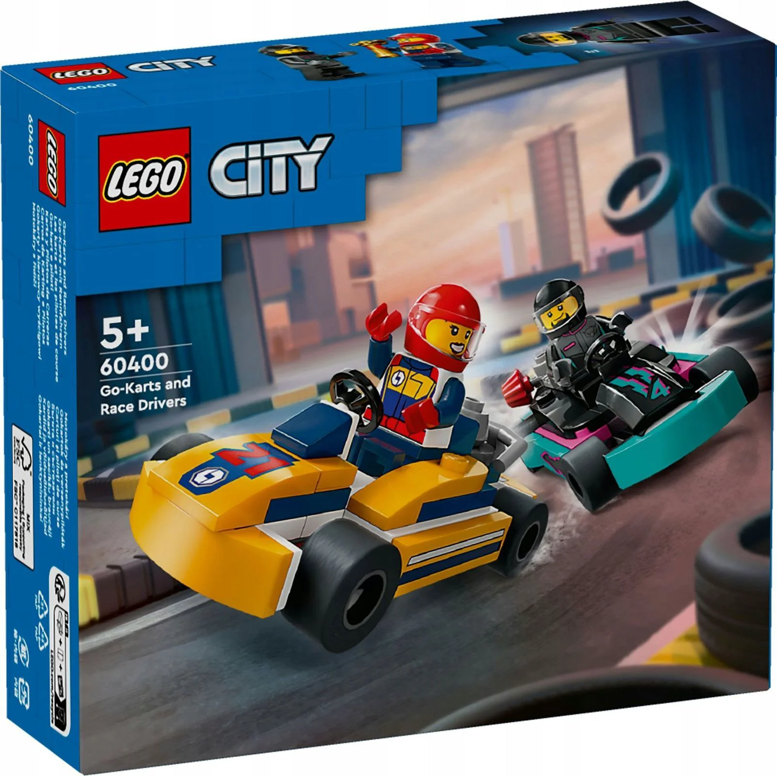 Конструктор LEGO Город Гонщики на картингах 60400 купить,0